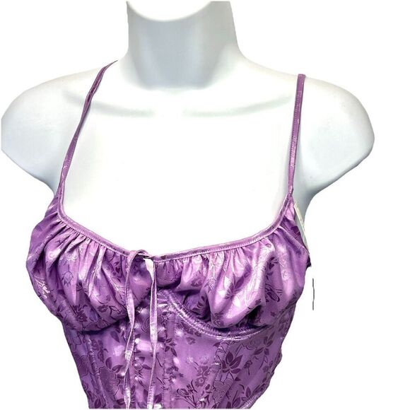 Urban Outfitters Corset Top Lavender Satin New size small - Picture 4 of 13